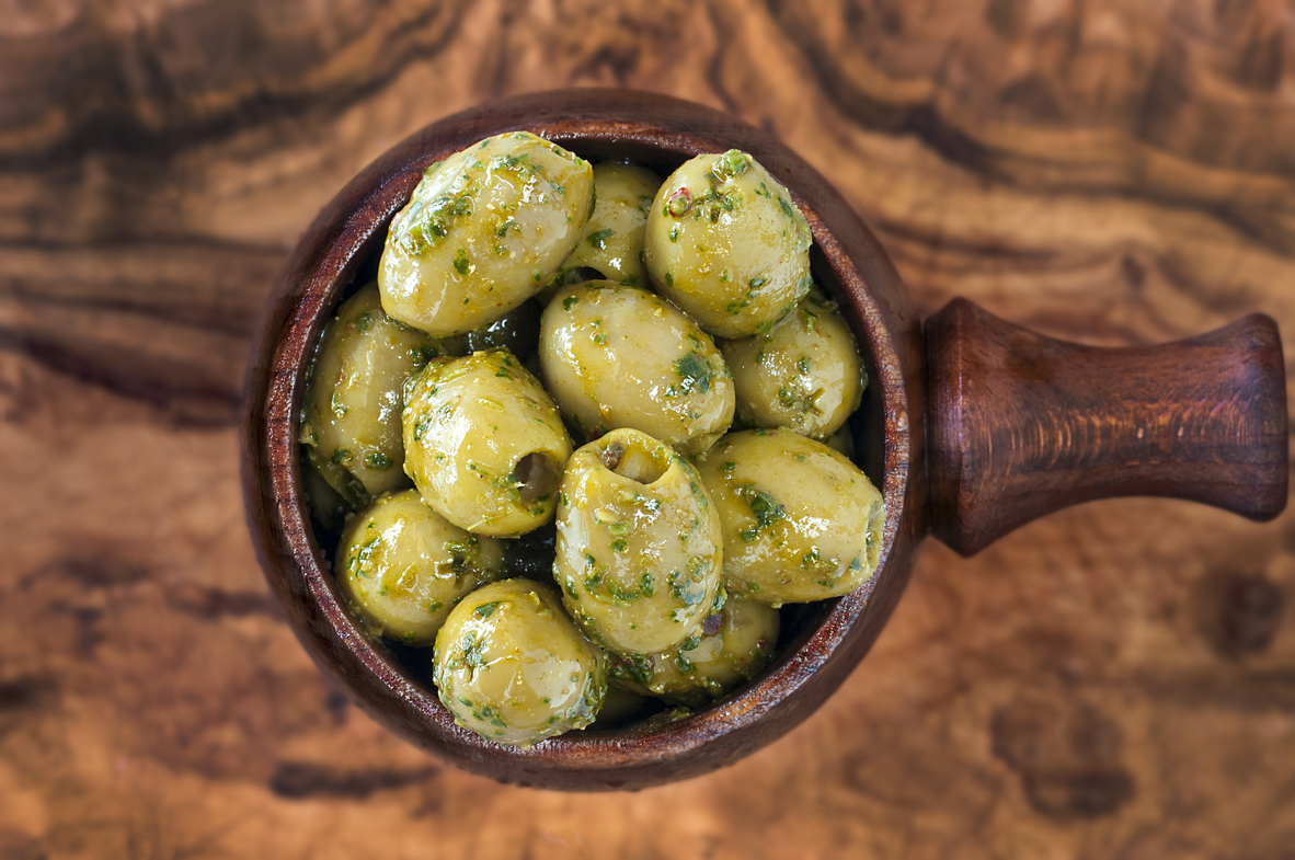 Pitted Green Olives with Chermoula Pitted Green Olives with Chermoula