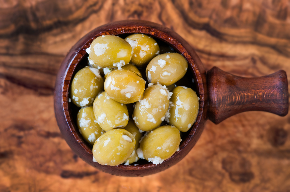 Green Olives stuffed with Garlic