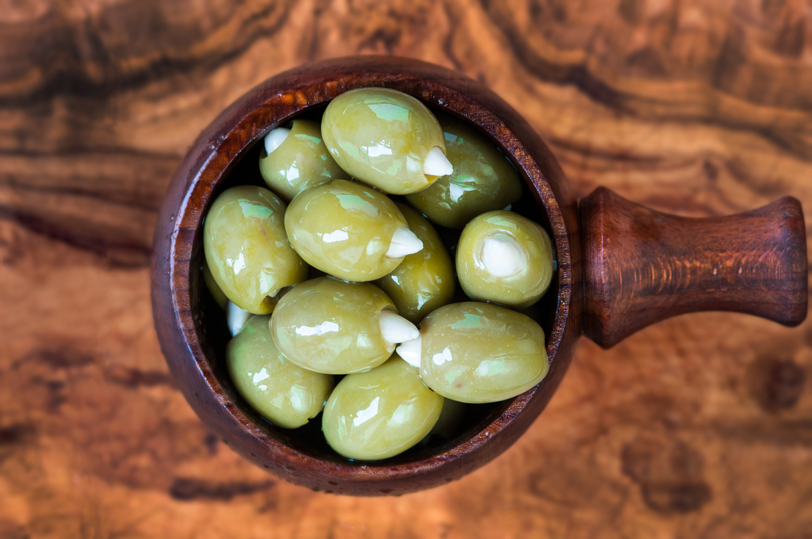 Green Olives stuffed with Almond